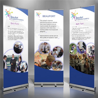 32 x 79 Retractable Banner Display Roller Banner for Summer Camp, Seminar, Lecture, Meeting