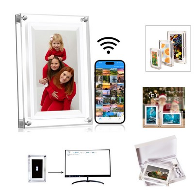 Smart WiFi Acrylic Digital Photo Frame with 4GB Memory