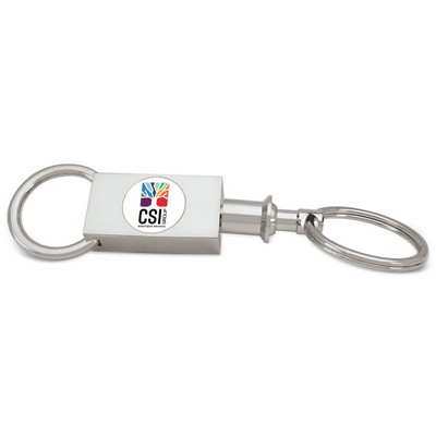 Two-section Key Ring Silver