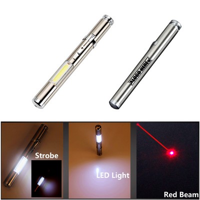Versatile 3-in-1 LED Flashlight with Multi-Mode Features