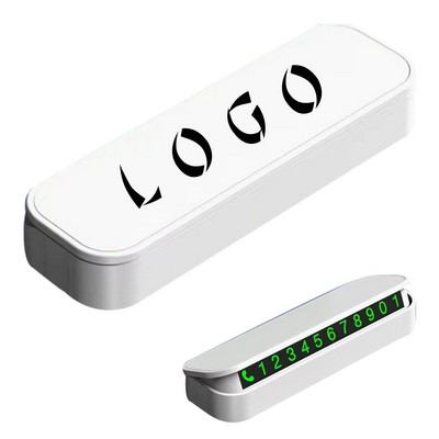 Temporary Parking Plate