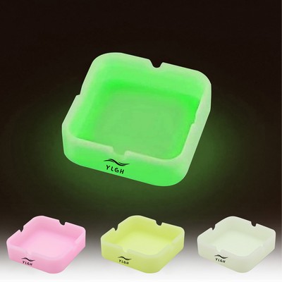 Square Silicone Luminous Ashtray