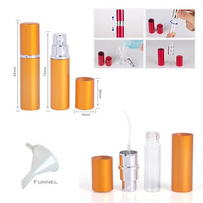 5ml Mini Liquid Spray Bottle With Aluminum Case