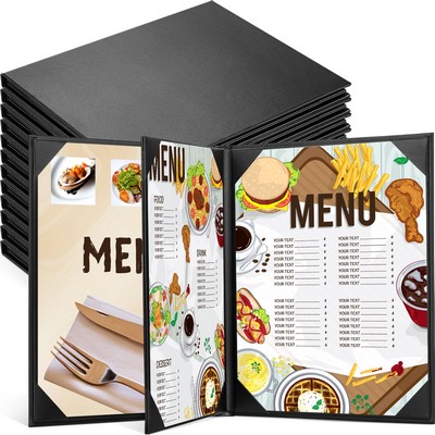 8.5 x 11 Inches 4 Views Dinner Menu Cover