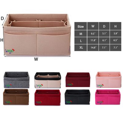 Felt Purse Organizer Multi Pocket Bag