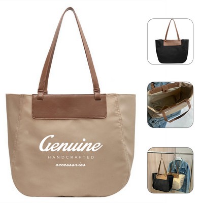 Nylon Women Tote Handbag