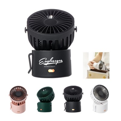 Mini Usb Rechargeable Hanging Necklace Clip Fan with Lanyard