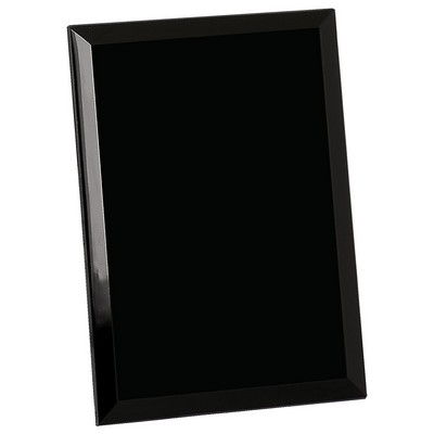 6" x 8" Black Glass Mirror Plaque