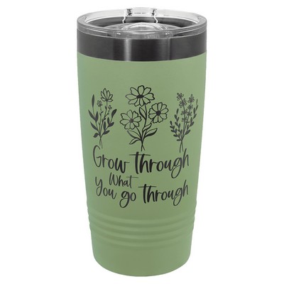 20 oz. Summer Sage/Ghost Black ION-Plated Ringneck Tumbler