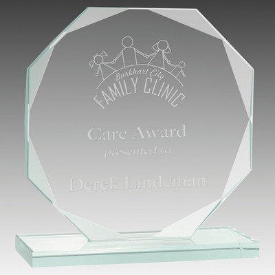 Octagon Jade Glass Award