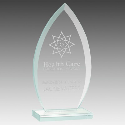 Oval Jade Glass Award