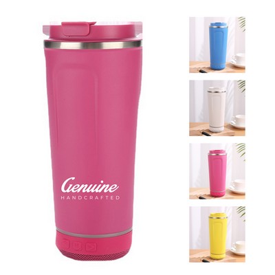 18 Oz.Tumbler with Multifunctional Detachable Bluetooth Speaker