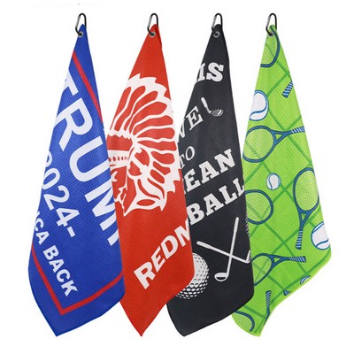 Microfiber Waffle Pattern Golf Towels 400GSM