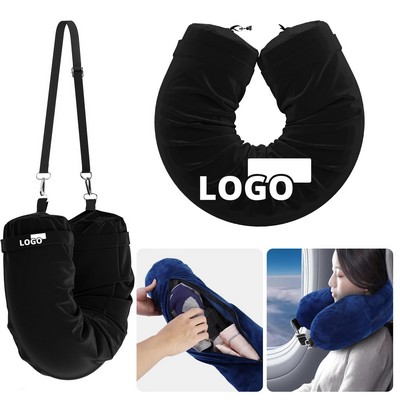Multifunctional Fillable Luggage Neck Pillow