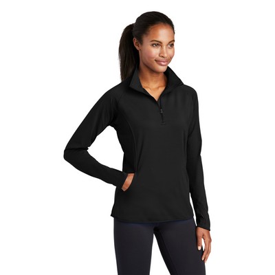 Sport-Tek® Women's Sport-Wick Stretch 1/4-Zip Pullover