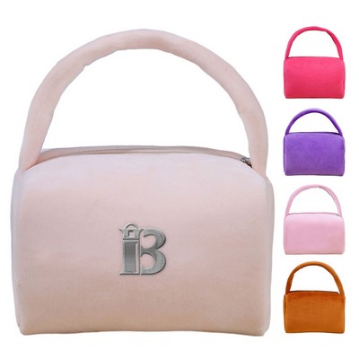 Women Large Capacity Lightweight Plush Soft Makeup Bag