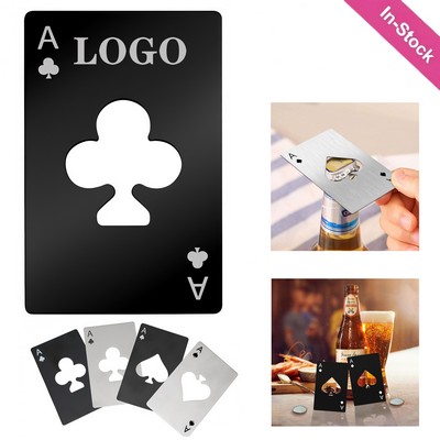 3 1/3 "Custom Stainless Steel Poker Beer Bottle Opener