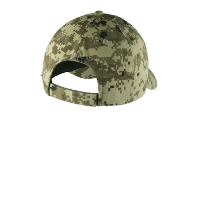Port Authority® Digital Ripstop Camouflage Cap.