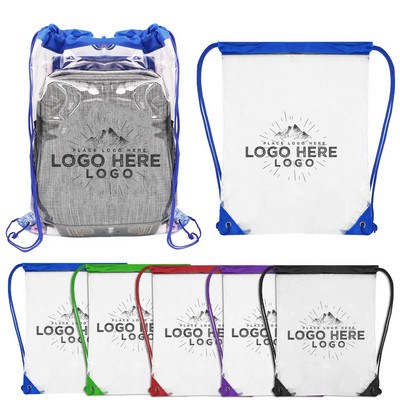 PVC Clear Drawstring Bag