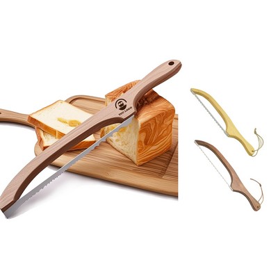 15.7" Wooden Sourdough Bread Knife & Slicer