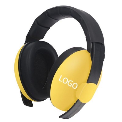 Noise Cancelling Earmuffs With Adjustable Headband