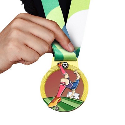 Award Medals Gold Plastic Award Medals Winners Sports Reward Motivational with Neck Ribbon