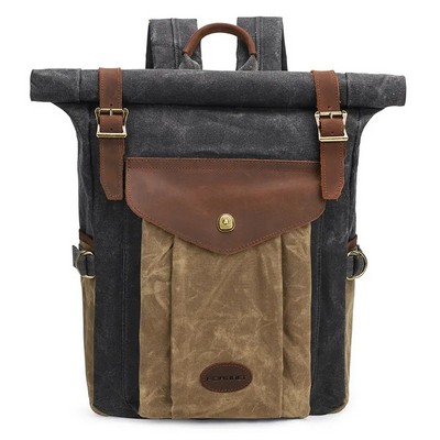 Calypso wax canvas backpack