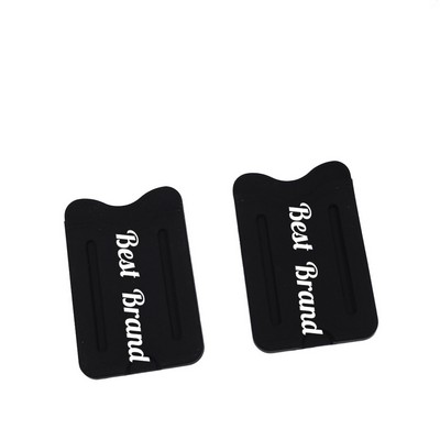Finger-Looped Silicone Phone Card Holder