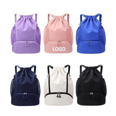 Oxford Cloth Drawstring Backpack