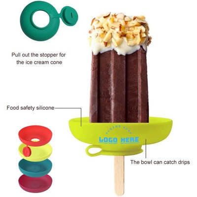 2-In-1 Popsicle Holders For Kids With Drip Catcher Tray