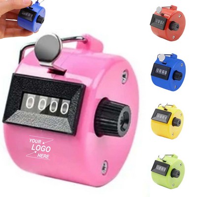 4 Digits Number Metal Clicker Golf Hand Tally Click Counter
