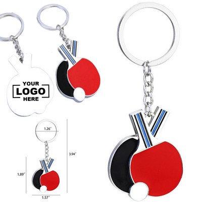 Mini Table Tennis Paddle Keychain