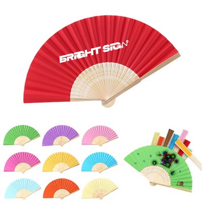 Portable Paper Bamboo Folding Fan