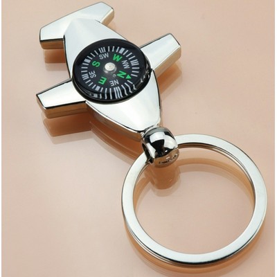 Plane Compass with Keychain
