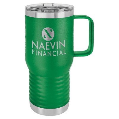 Polar Camel 20 oz. Green Vacuum Insulated Travel Mug with Slider Lid
