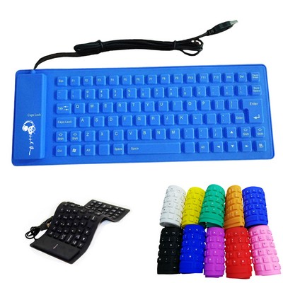 85 Keys Soft Silicone Foldable Keyboard
