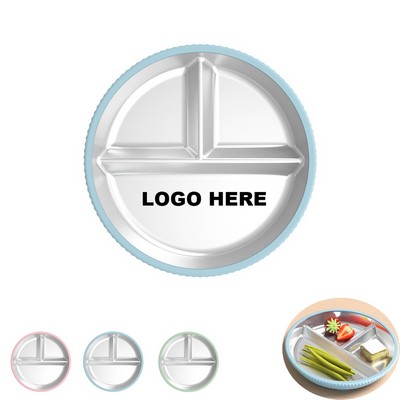 Stainless Steel Baby Plate With Suction