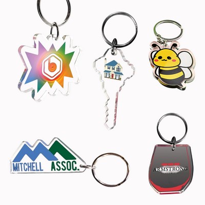 Custom Ultra Vivid Color Keychain
