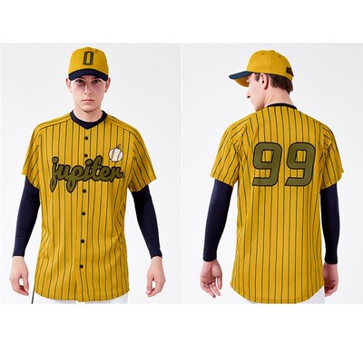 Premium Full-Button Baseball Jersey Sublimated Men,Women,Kid