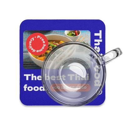 3.5" x 2mm Square Pulpboard Coaster - full color print