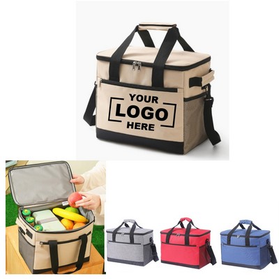 Double Deck Leakproof Heavy Duty Lunch Bag Cooler Lunch Box for Men 