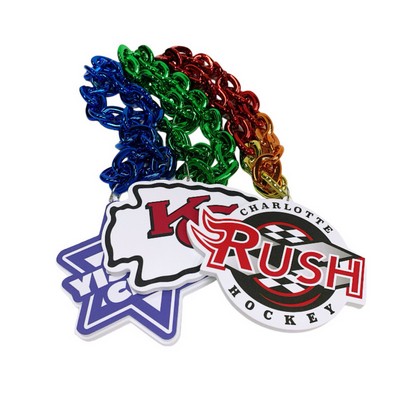 Custom 3D Foam Fan Chain Necklace