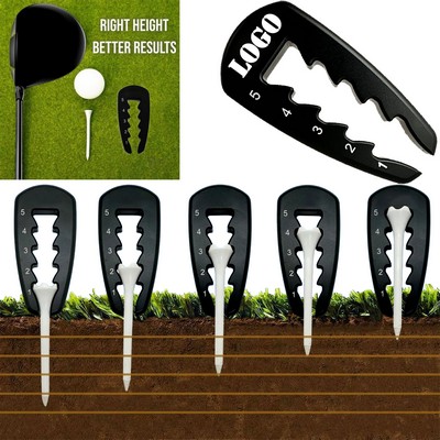 Precision Golf Tee Height Tool Adjuster Alloy