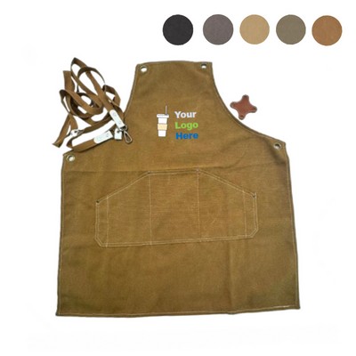 MOQ 10 pcs Full Color Canvas Apron