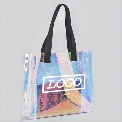 Colorful Pvc Transparent Tote Bag