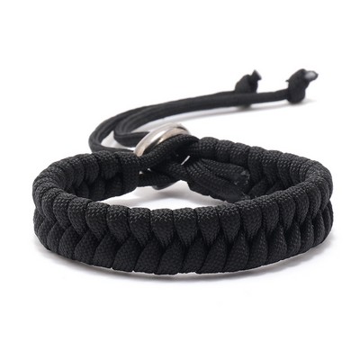 Adjustable Handwoven Polyester Cord Bracelet