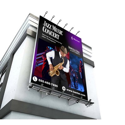 16oz. Heavy Duty Vinyl Banner with Wind Flaps Only (1ft x 1ft/SQFT)