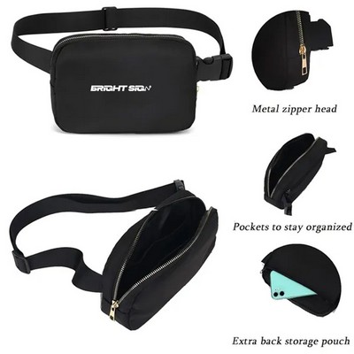 Unisex Nylon Crossbody & Waist Pack