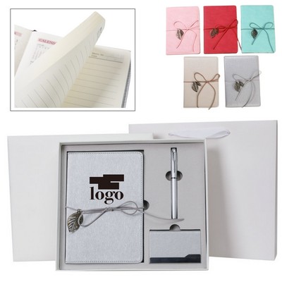 Business Gift Set Giftbox Pen Notebook Card Holder