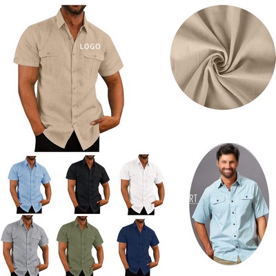 Quick-Dry Men's Cargo Shirts